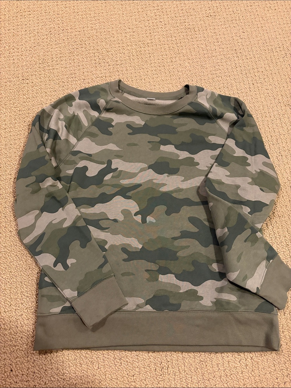 Camo Crewneck Sweatshirt - Green